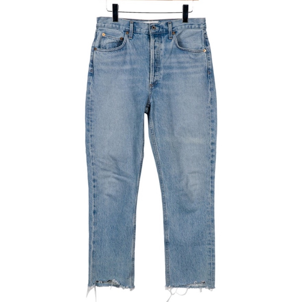 AGOLDE High-Rise Straight Leg Crop Jeans
